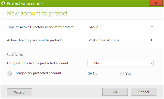 Create a protected account